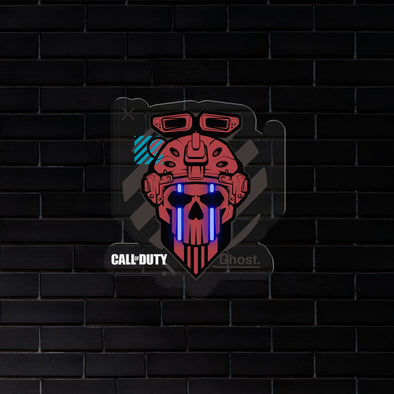 Call of Duty - Red Mask GHOST LED Neon sign - Available NOW!