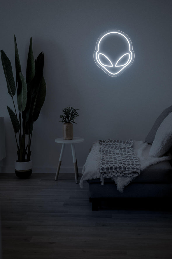 Alien head LED neon sign