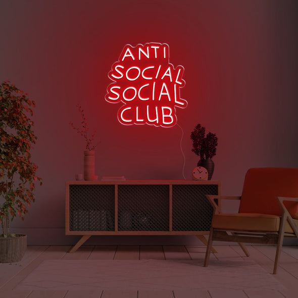 Anti Social Social Club LED Neon Sign