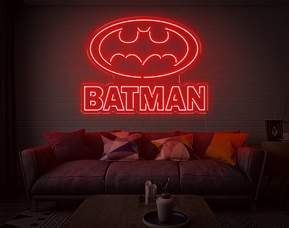 Batman Logo Neon Sign