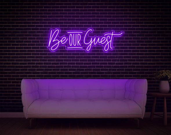 Be Our Guest LED Neon Sign