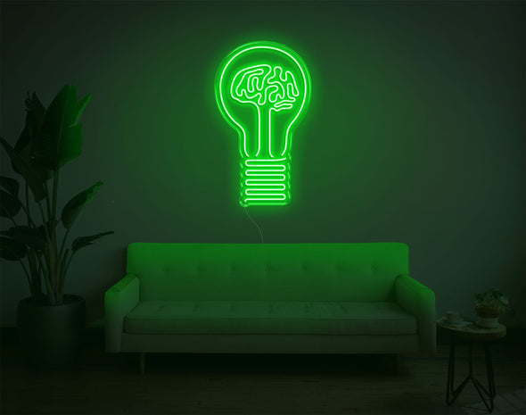 Bulb Brain LED Neon Sign