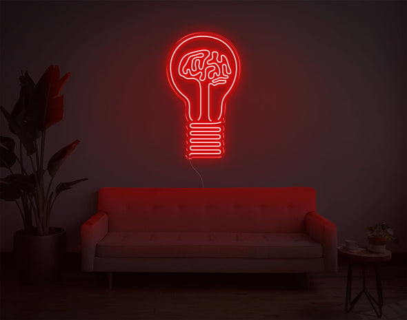 Bulb Brain LED Neon Sign