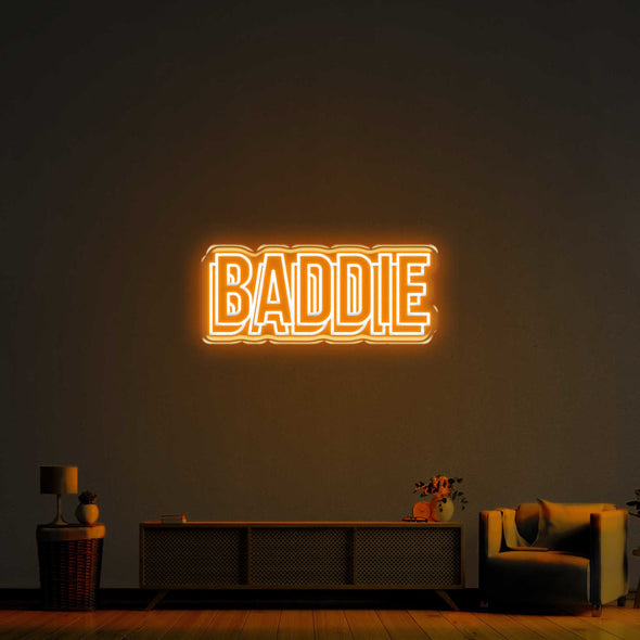 Baddie Double LED Neon Sign