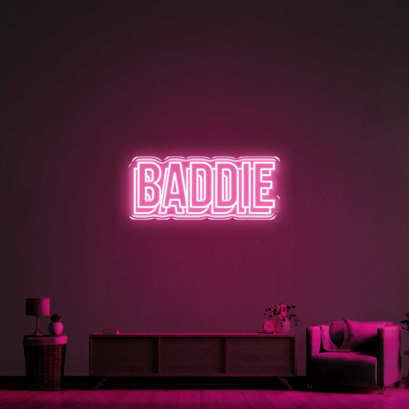 Baddie Double LED Neon Sign