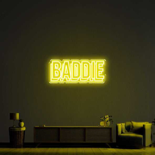 Baddie Double LED Neon Sign