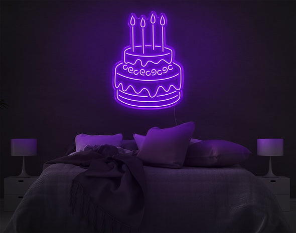 Cake LED Neon Sign