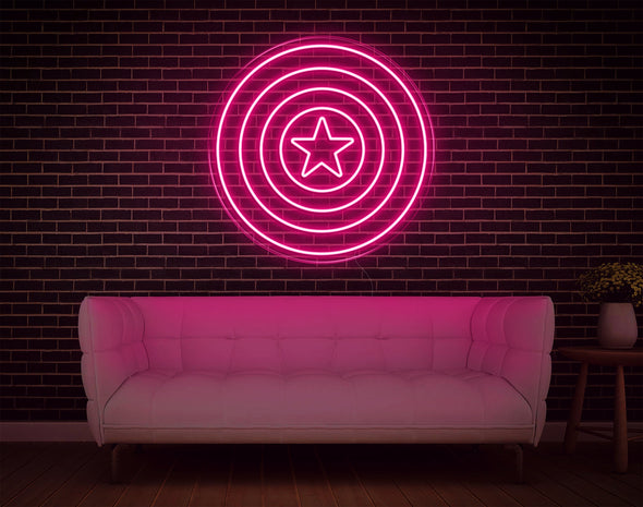 Captain America LED Neon Sign