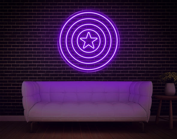 Captain America LED Neon Sign