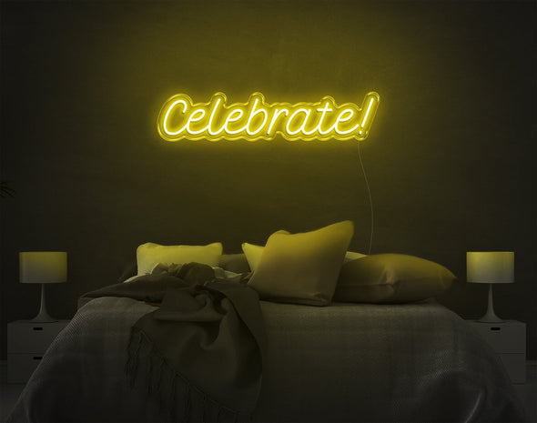 Celebrate LED Neon Sign