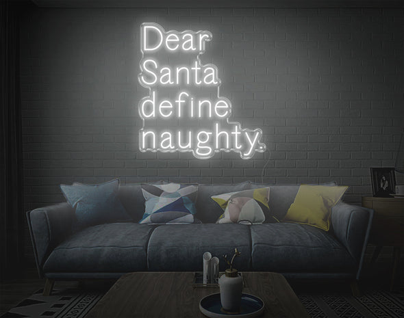 Dear Santa LED Neon Sign