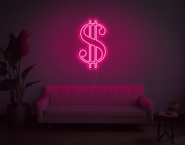 Dollar Sign LED Neon Sign