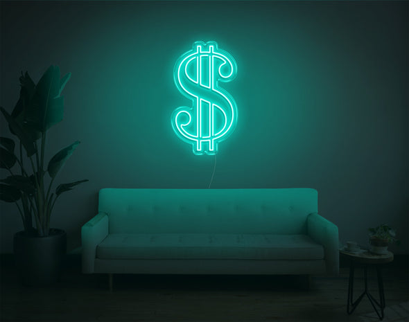 Dollar Sign LED Neon Sign