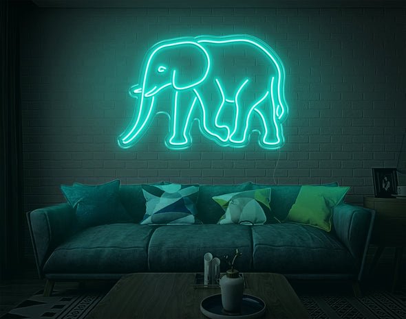 Elephant LED Neon Sign