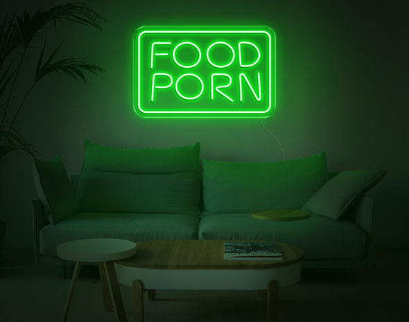Food Porn LED Neon Sign