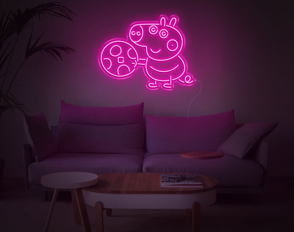George Pig LED Neon Sign