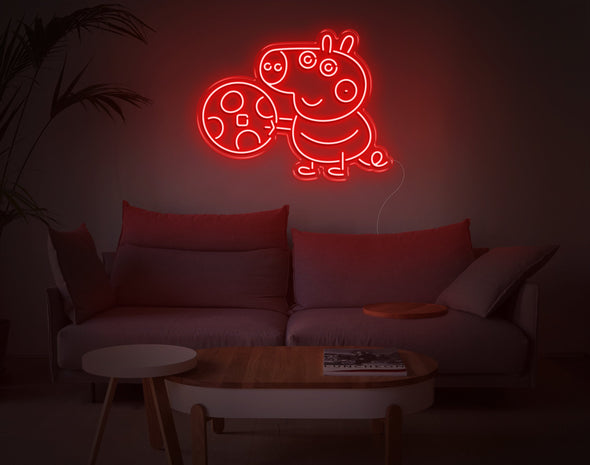 George Pig LED Neon Sign
