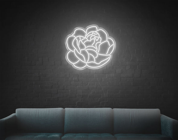 Green Rose LED Neon Sign