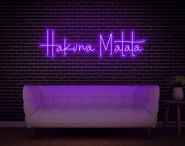 Hakuna Matata V1 LED Neon Sign