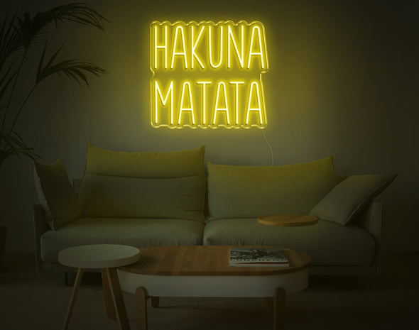 Hakuna Matata V2 LED Neon Sign