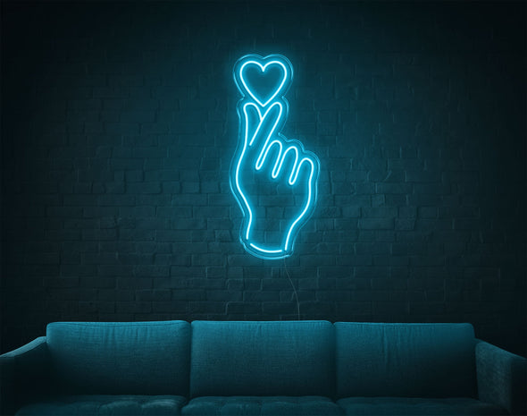 Hand And Heart LED Neon Sign