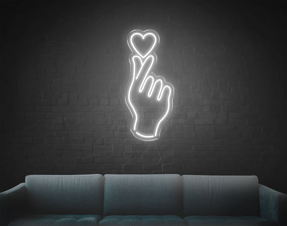 Hand And Heart LED Neon Sign