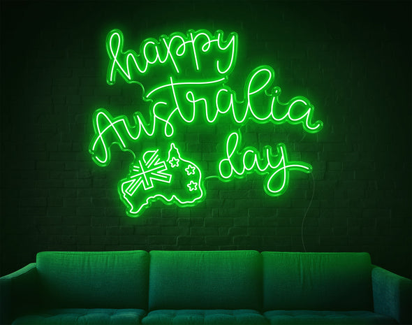 Happy Australia Day V2 LED Neon Sign