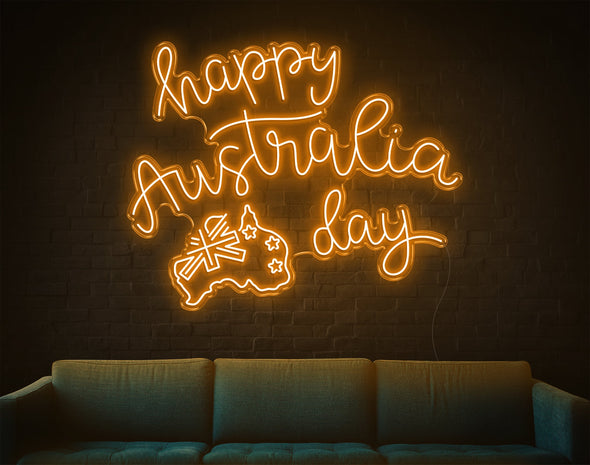 Happy Australia Day V2 LED Neon Sign