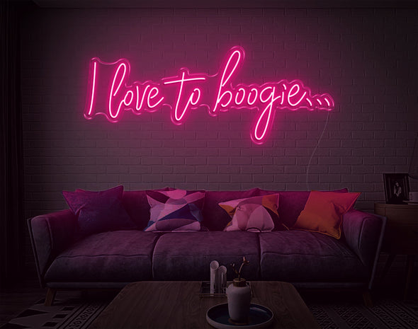 I Love To Boogie LED Neon Sign