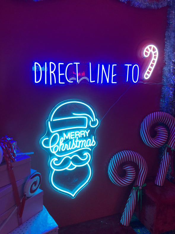 Direct Line To LED neon sign