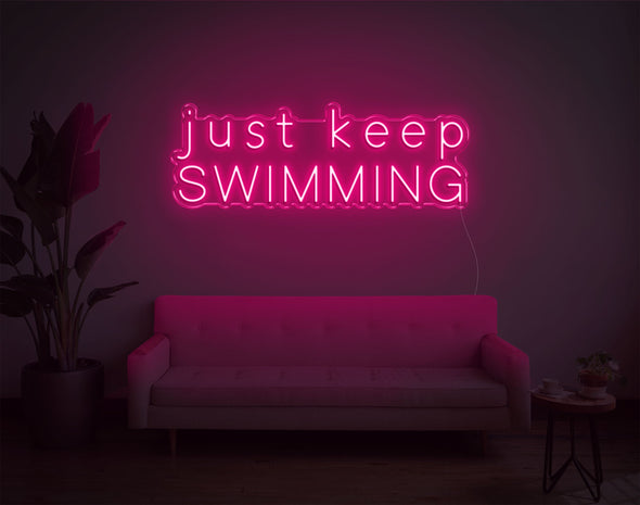 Just Keep Swimming LED Neon Sign
