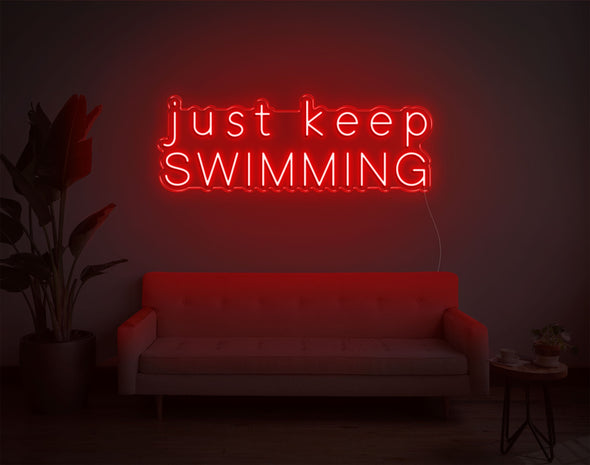 Just Keep Swimming LED Neon Sign