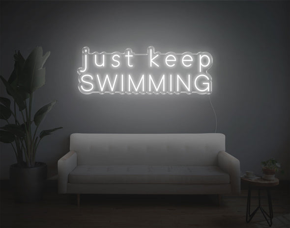 Just Keep Swimming LED Neon Sign