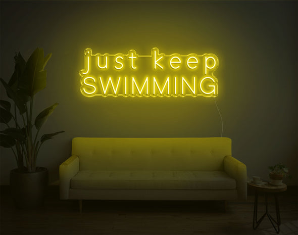 Just Keep Swimming LED Neon Sign