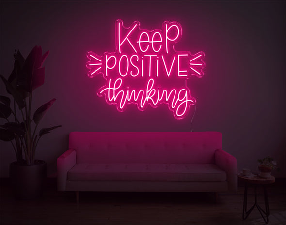 Keep Positive Thinking LED Neon Sign