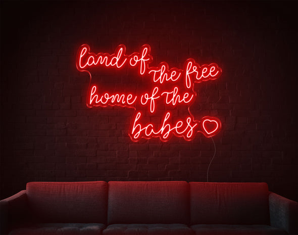 Land Of The Free LED Neon Sign