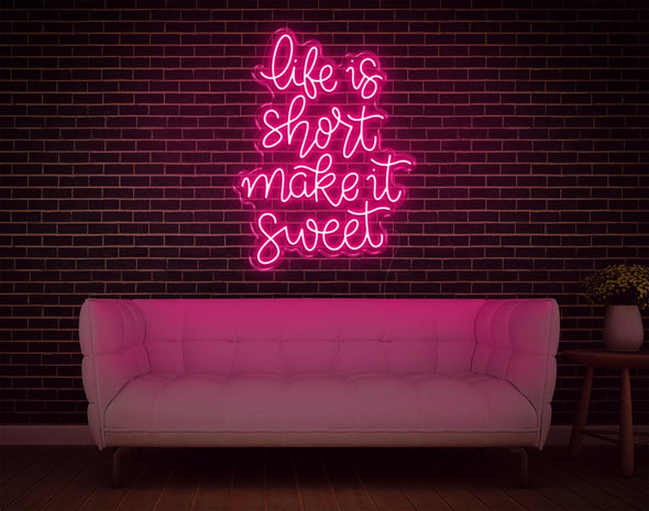 Life Is Short LED Neon Sign