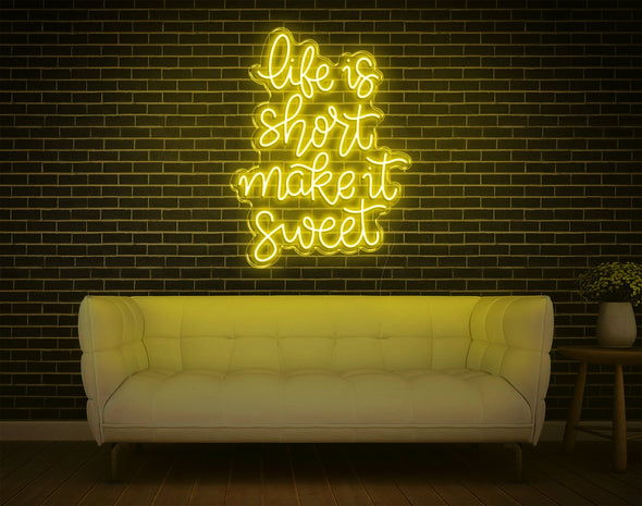 Life Is Short LED Neon Sign