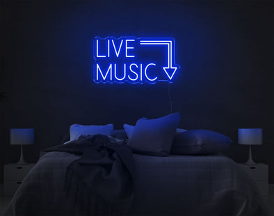 Live Music LED Neon Sign