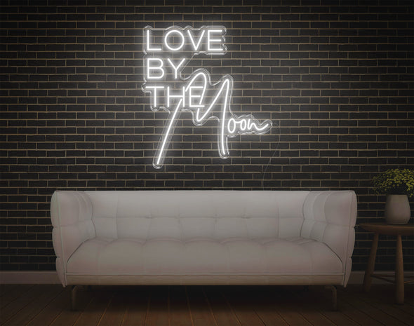 Love By The Moon LED Neon Sign