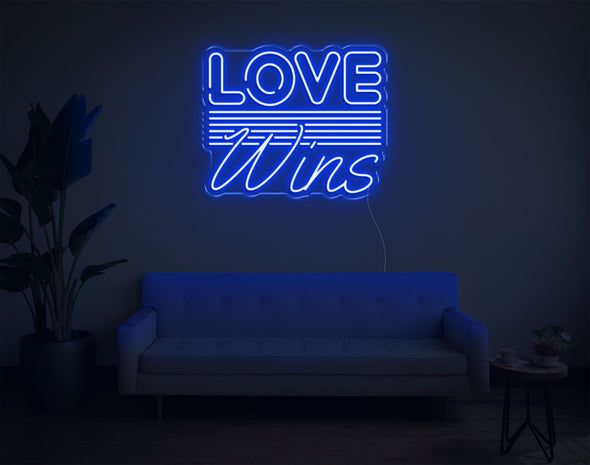 Love Wins LED Neon Sign