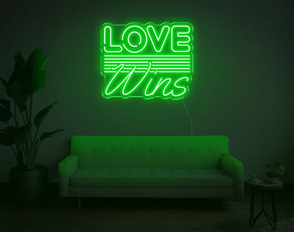 Love Wins LED Neon Sign