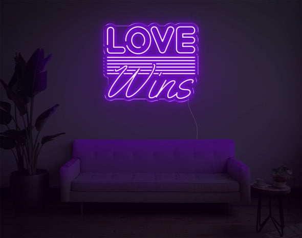 Love Wins LED Neon Sign