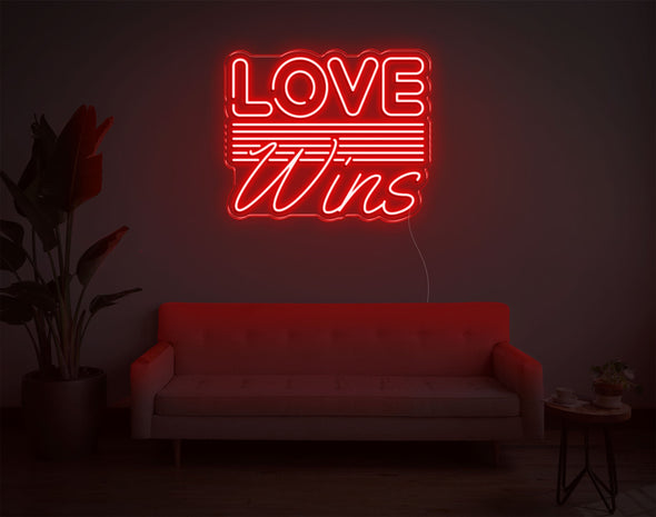 Love Wins LED Neon Sign