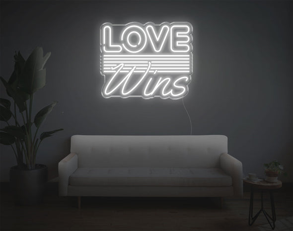 Love Wins LED Neon Sign