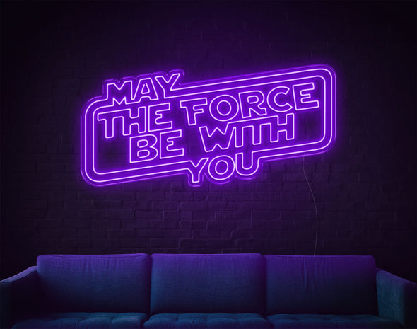 May The Force Be With You LED Neon Sign