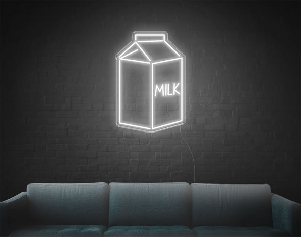 Milk LED Neon Sign