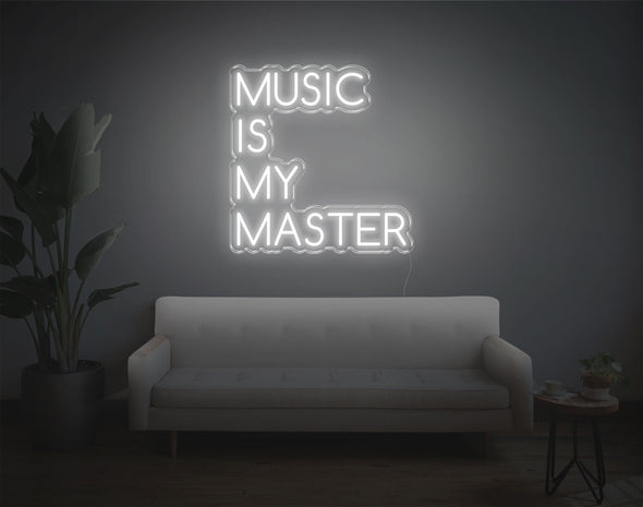 Music Is My Master LED Neon Sign