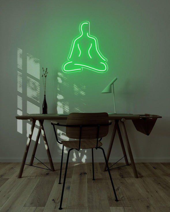 Meditate LED neon sign