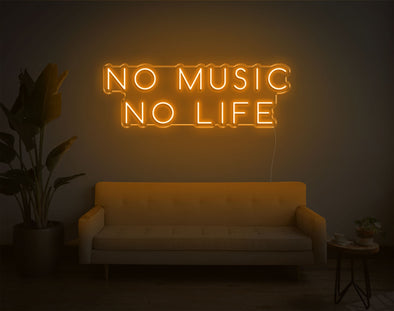 No Music No Life LED Neon Sign